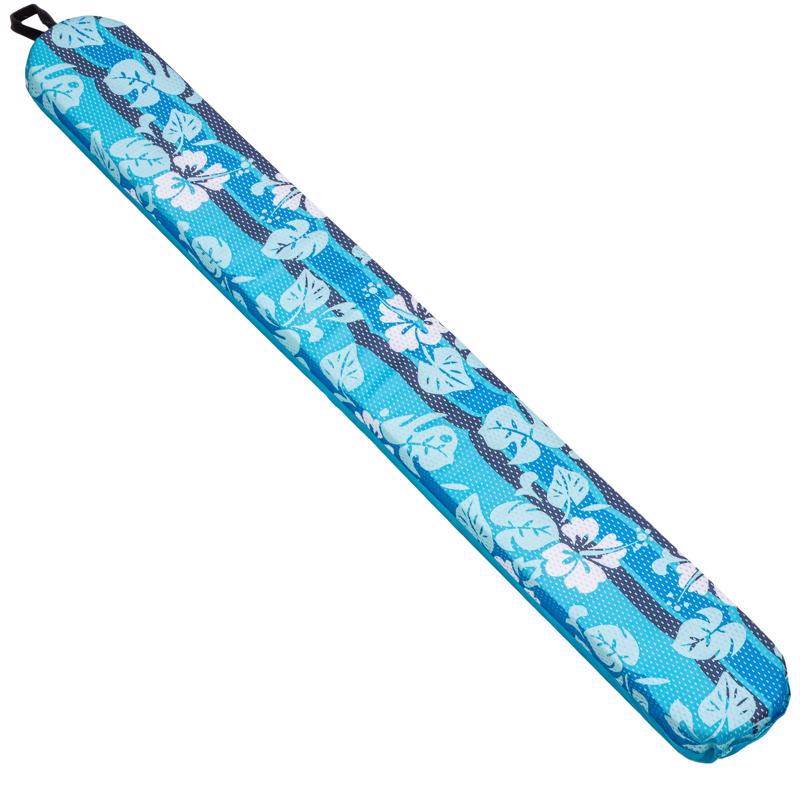 8110041 Fabric & Mesh Inflatable Hawaiian Wave Pool Noodle, Blue & White