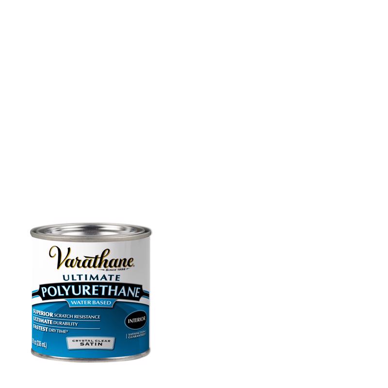 Picture of Varathane 1638501 0.5 Pint Transparent Satin Crystal Clear Water-Based Acrylic Ultimate Polyurethane - Pack of 4