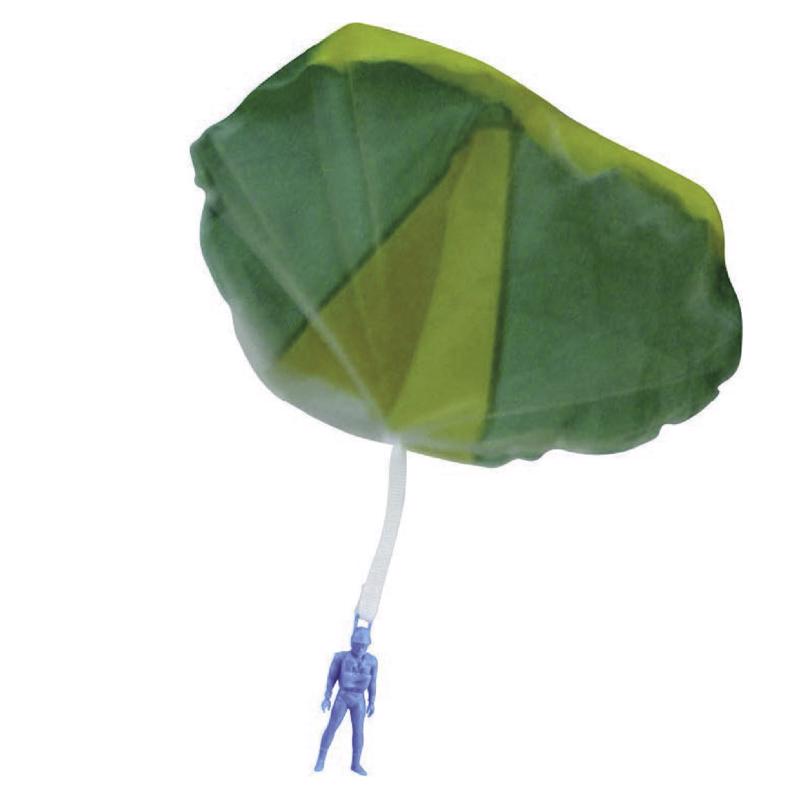 Tangle-Free Parachute - Multi Color - Pack of 24 - Durable Nylon Material