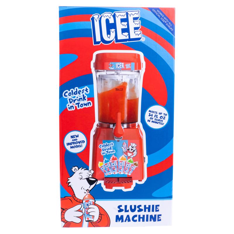 Picture of ICEE 6085356 Plastic Slushie Machine - Home Countertop Slushy Maker&#44; Red