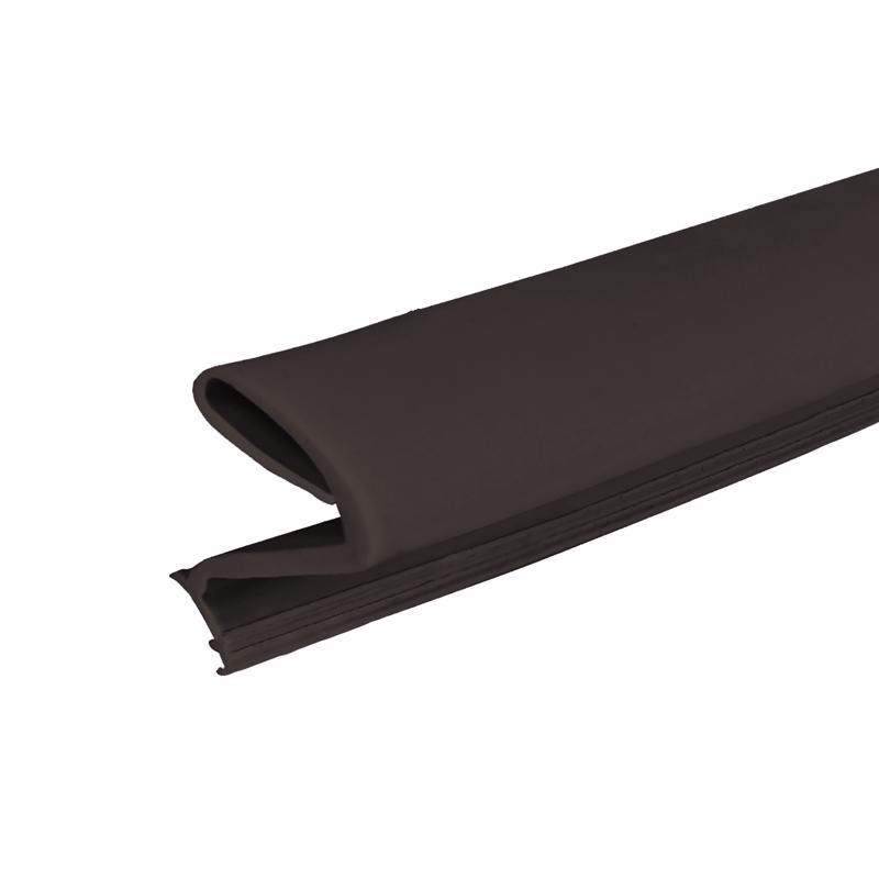 Rubber Door Seal - Brown - 81 x 0.62 in. - Weatherproofing
