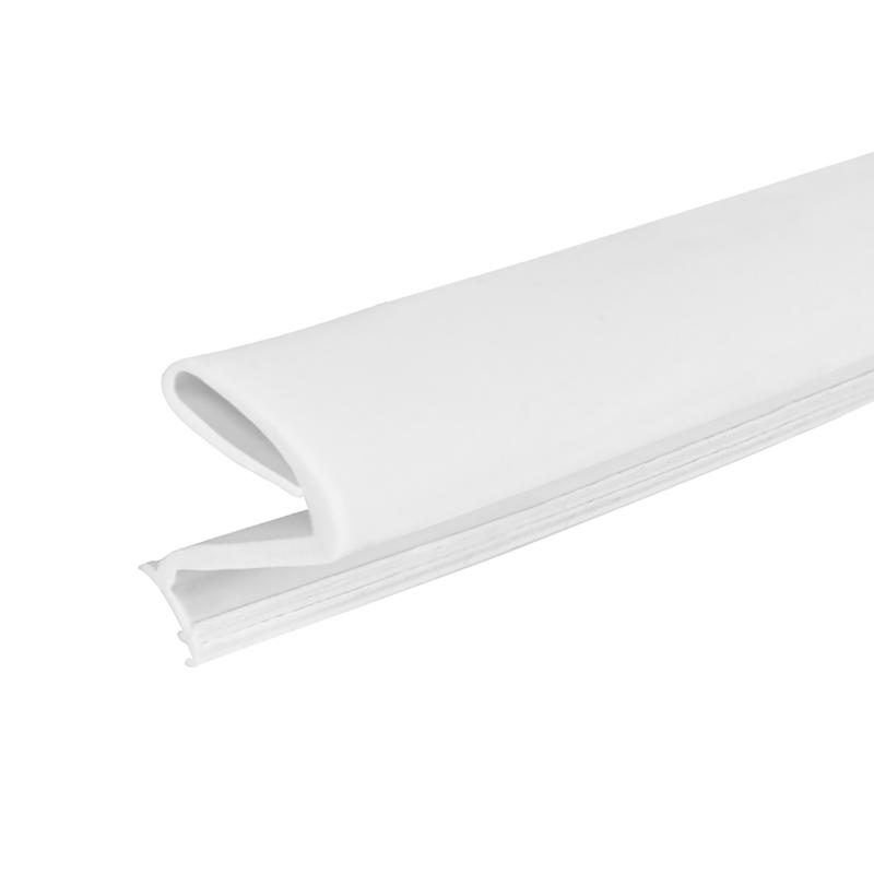 White Rubber Door Seal - 81 x 0.62 in. - Weatherproofing Solution