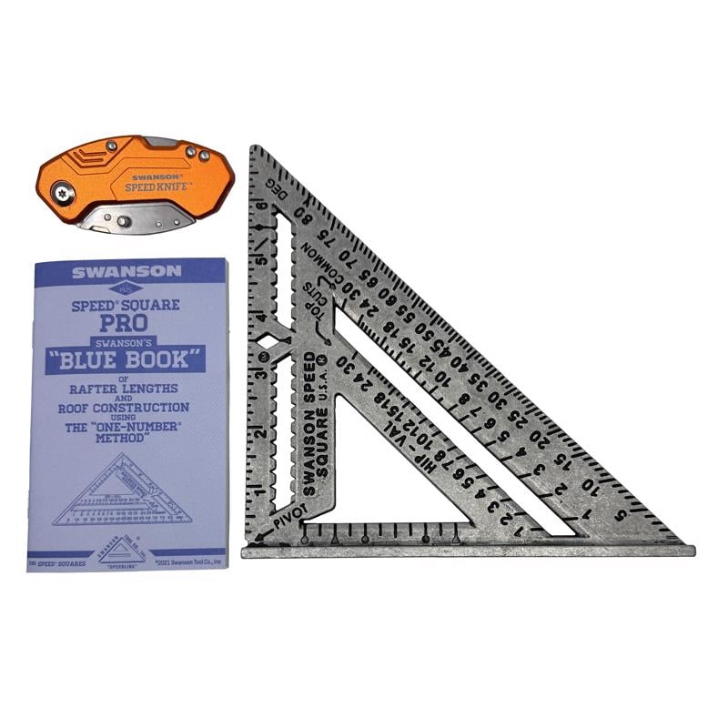 Picture of Swanson 2040742 8.5 in. Pro Aluminum Speed Square&#44; Gray