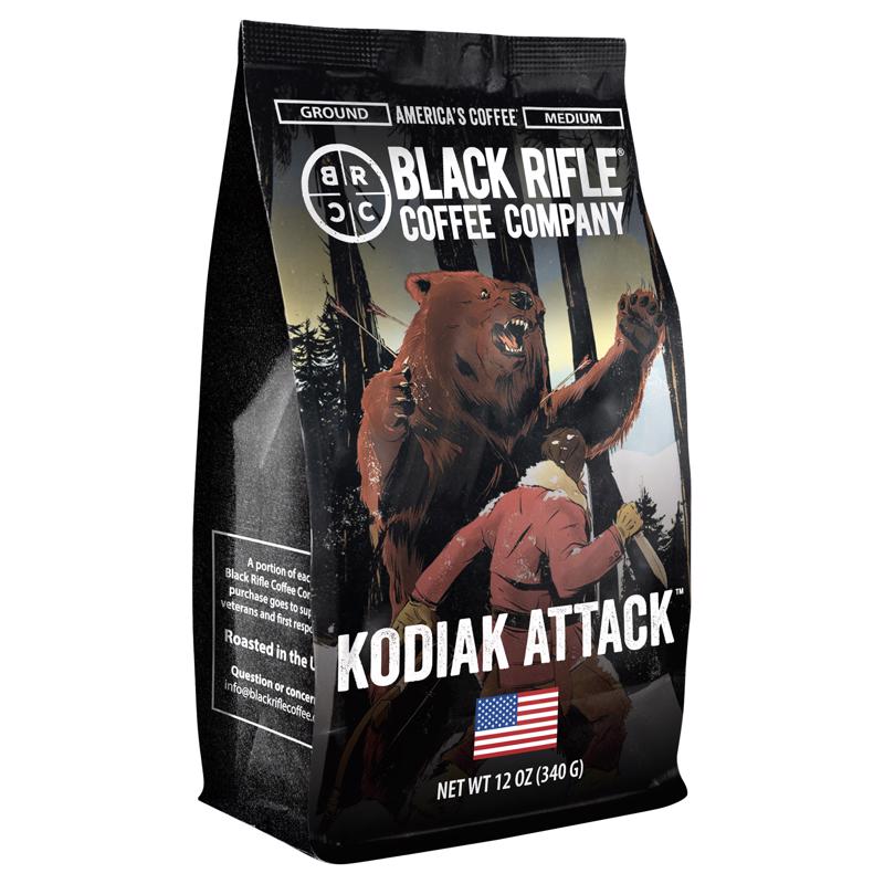 Picture of Black Rifle Coffee 9108379 12 oz Kodiak Attack Ground Coffee - Pack of 6