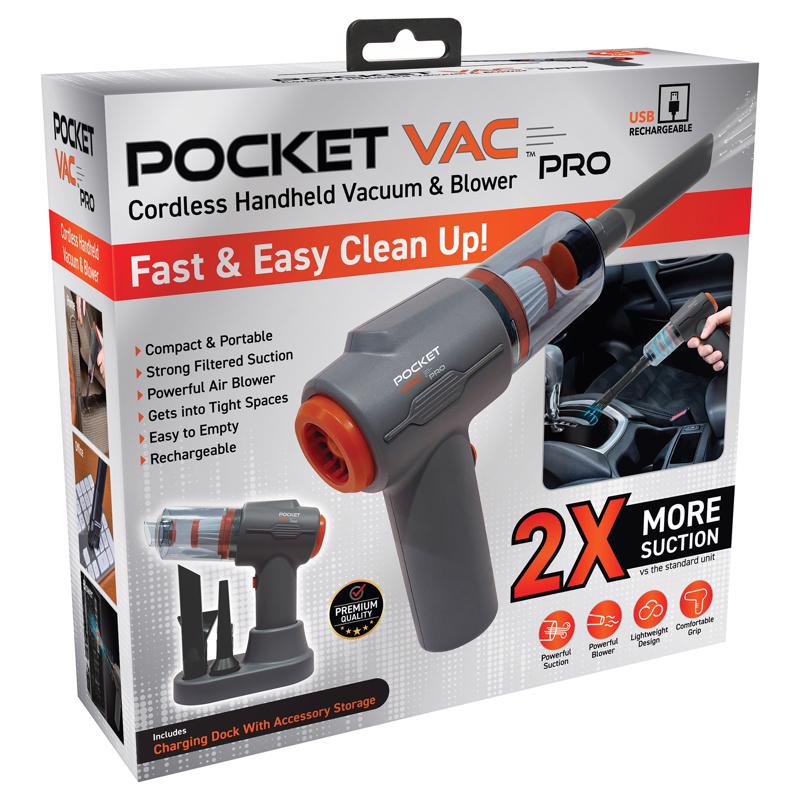 6086304 Bagged Cordless Hepa Filter Hand Vacuum, Gray