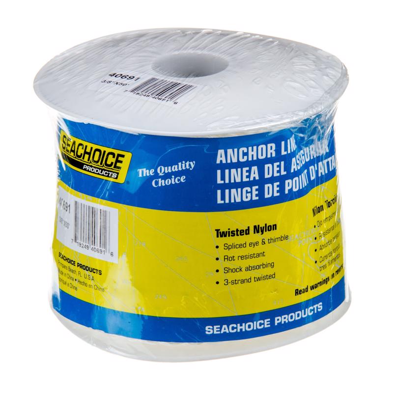Picture of Seachoice 8116788 Polypropylene Anchor Rope&#44; White