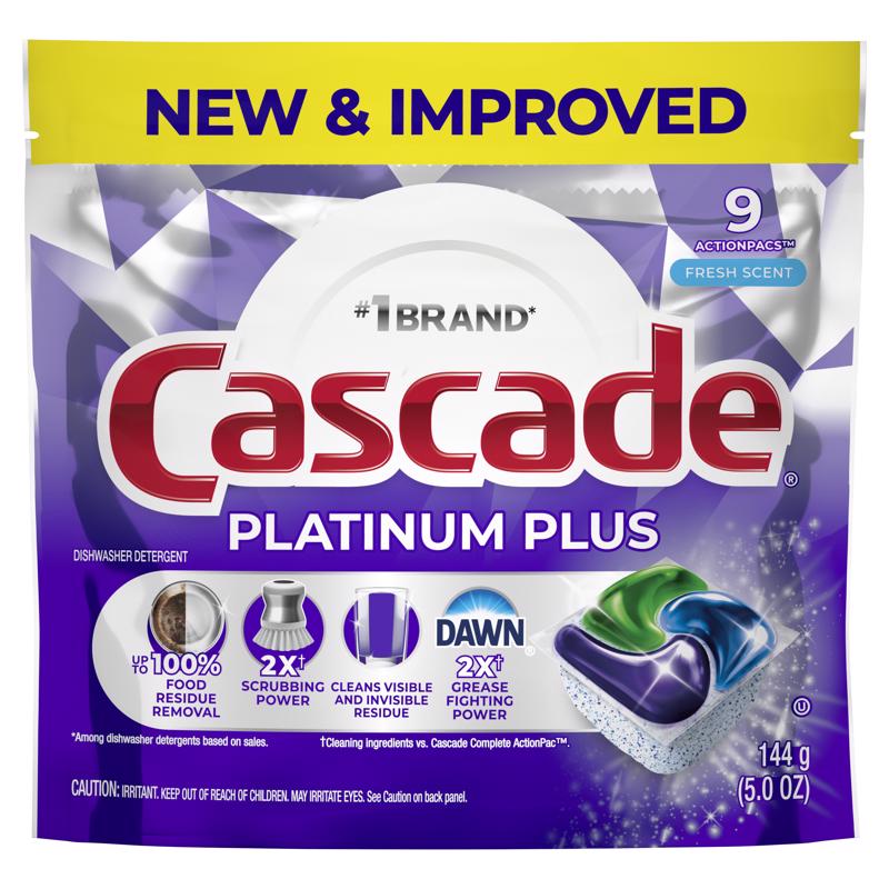 1037786 5 oz Platinum Plus Fresh Scent Pods Dishwasher Detergent  Pack of 6