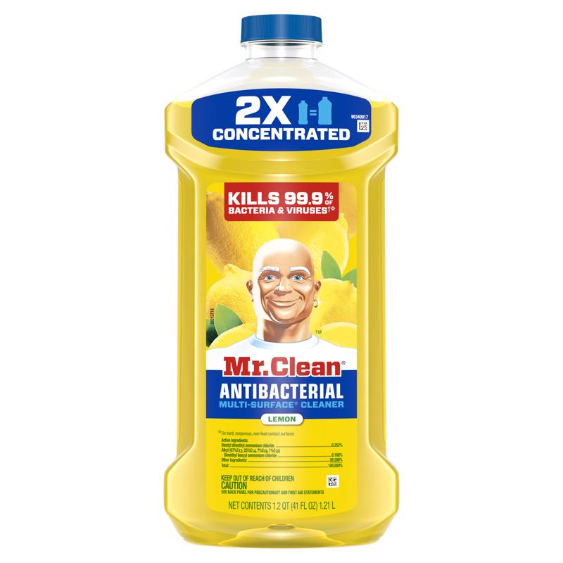 1037127 41 oz Lemon Scent Concentrated Multi-Surface Cleaner Liquid - Pack of 4