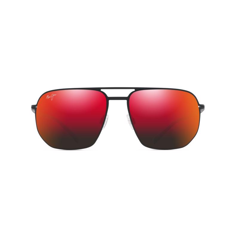Picture of Maui Jim 8117248 Unisex Hawaii Sharks Cove Matte Black Frame Sunglasses