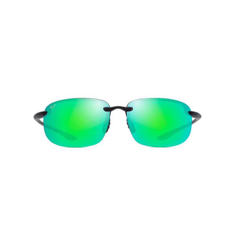 Picture of Maui Jim 8117525 Unisex Hookipa Translucent Matte Gray Maui Green Lens Polarized Frame Sunglasses - Extra large