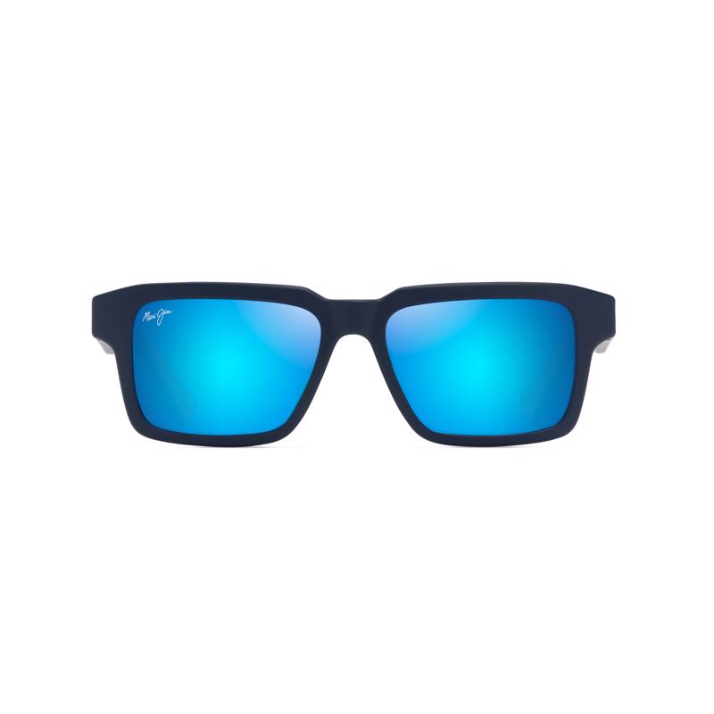 Picture of Maui Jim 8117549 Unisex Kahiko Matte Dark Blue Hawaii Lens Polarized Frame Sunglasses