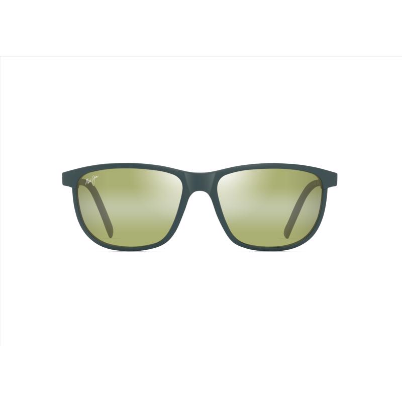 Picture of Maui Jim 8117528 Unisex Lele Kawa Matte Dark Military Green Frame Maui HT Lens Polarized Sunglasses
