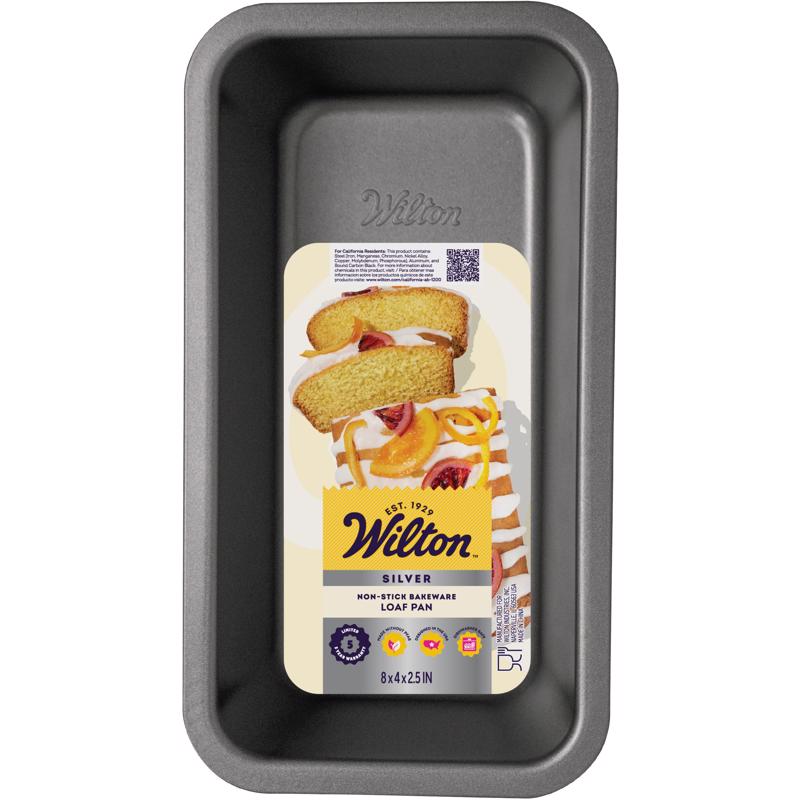 Picture of Wilton 6086363 8 x 4 in. Silver & Black Loaf Pan - Pack of 6