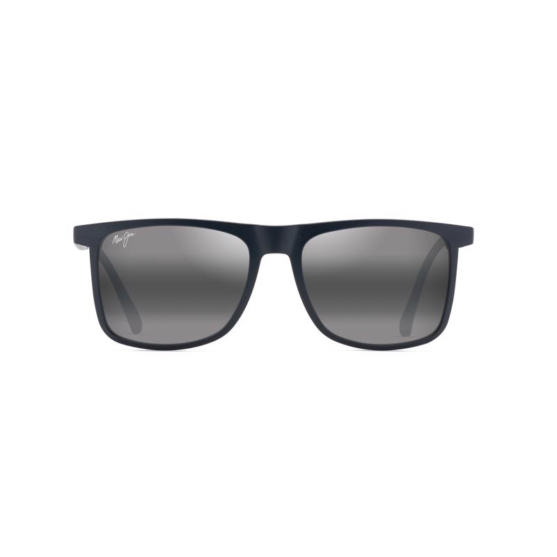 Picture of Maui Jim 8117535 Unisex Makamae Matte Blue Frame Neutral Gray Sunglasses