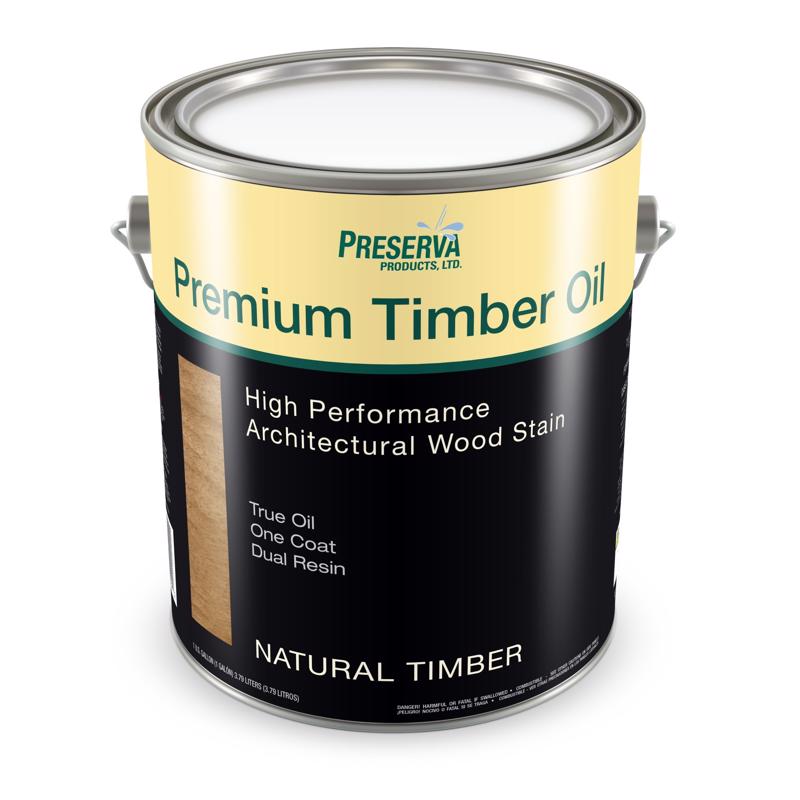 Picture of Preserva 1037696 Premium Transparent Matte Natural Timber Oil-Based Alkyd Penetrating Timber Oil&#44; 1 gal - Pack of 4