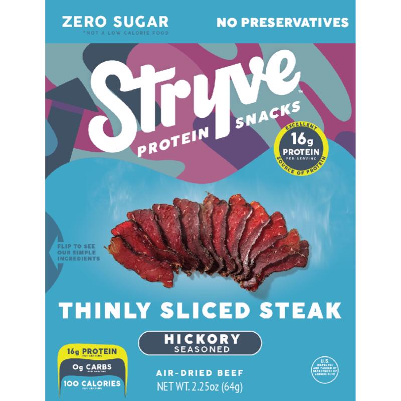 6031467 2 oz Bagged Biltong Hickory Seasoned Beef Strips - Pack of 8