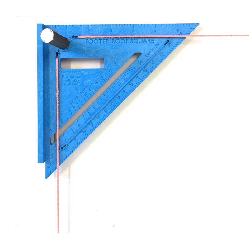 2038732 0.5 x 7 in. Footer & Roof Square Polystyrene Carpenter, Blue