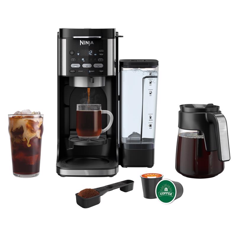 Picture of Ninja 6087031 12 Cups Cold Brew & Hot Coffee Maker, Black & Silver