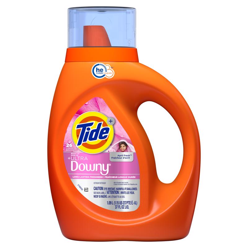 1037911 37 fl oz Downy April Fresh Scent Laundry Detergent Liquid, Pack of 6