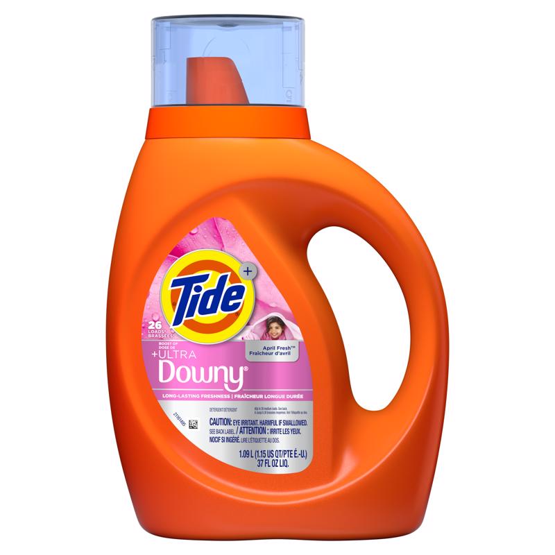 1037912 37 fl oz Downy April Fresh Scent Laundry Detergent Liquid - Pack of 6