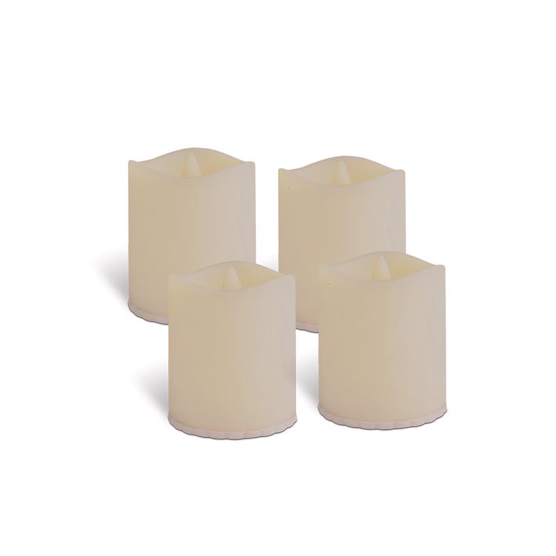 9499096 No Scent LED Candle Votive Candle, White