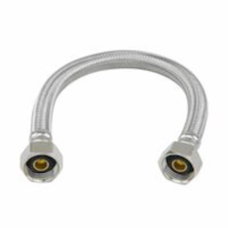 Picture of Brasscraft 4031079 0.5 x 0.5 x 12 in. FIP Plumbshop Braided Stainless Steel Faucet Supply Line