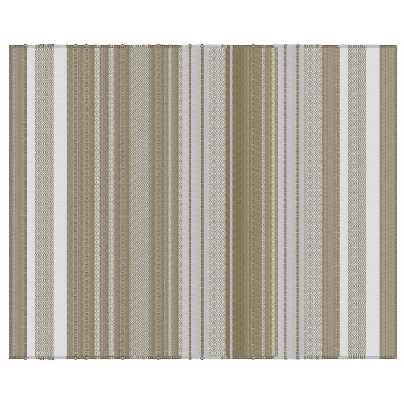Picture of Vivsun Rugs 6082517 96 x 120 in. Stripe Polyester Accent Area Rug&#44; Brown