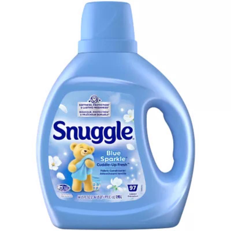 Dial 66 oz. Bottle Liquid Fabric Conditioner - Blue Sparkle Cuddle-Up Fresh (6/Carton)