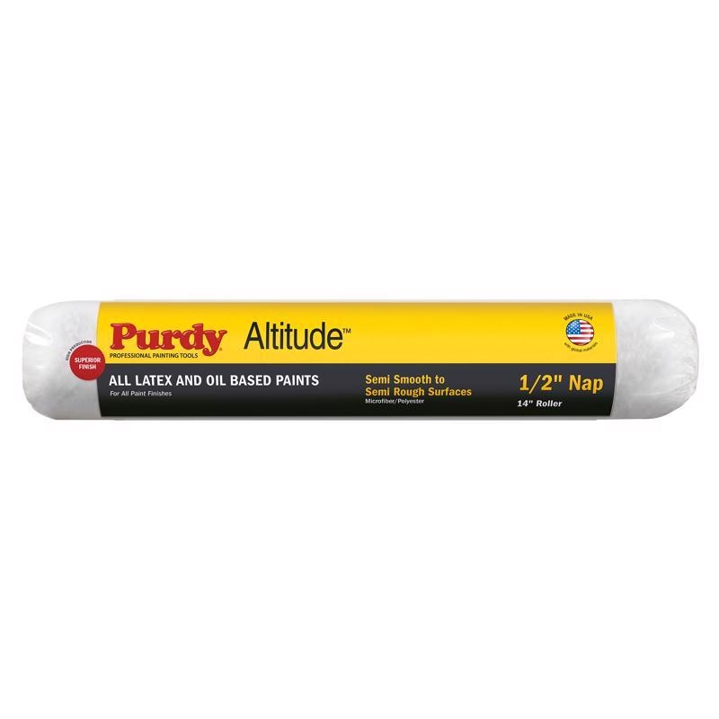 1037429 14 x 0.5 in. Altitude Polyester Micro Regular Paint Roller Cover, White - Pack of 6
