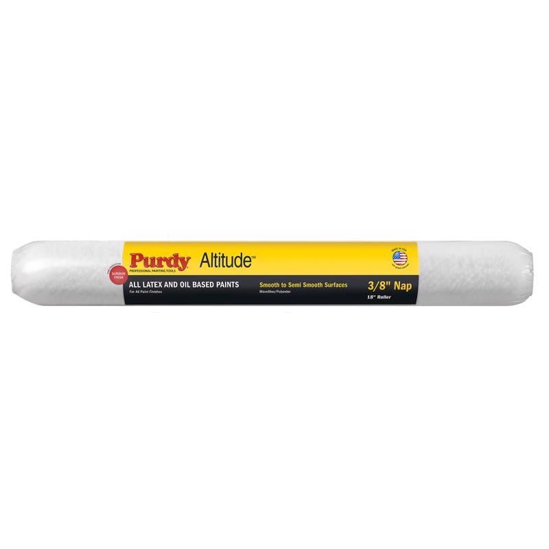 1037430 18 x 0.375 in. Altitude Polyester Micro Regular Paint Roller Cover, White - Pack of 6