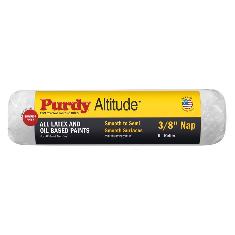 1037425 9 x 0.375 in. Altitude Microfiber Regular Paint Roller Cover, White
