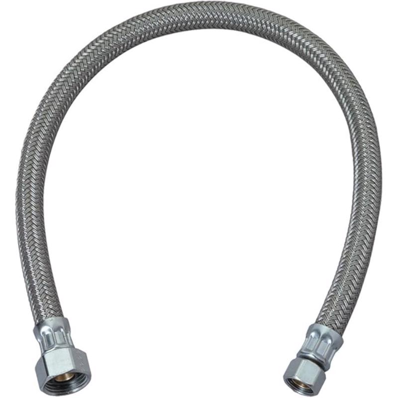 Picture of Brasscraft 4031091 0.5 x 0.375 x 20 in. Plumbshop FIP Compression Braided Stainless Steel Faucet