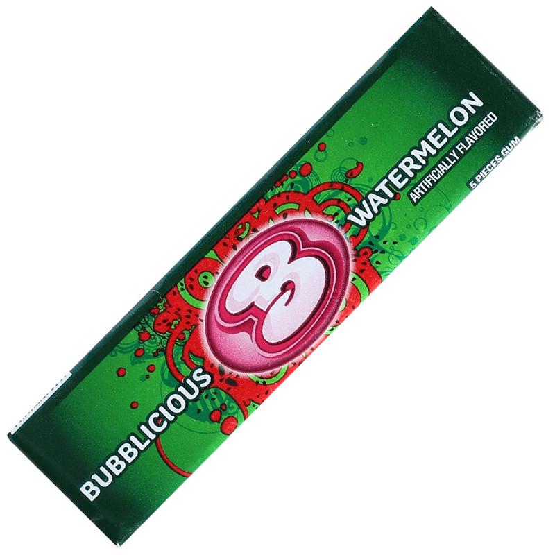 9109905 Watermelon Chewing Gum - Pack of 18