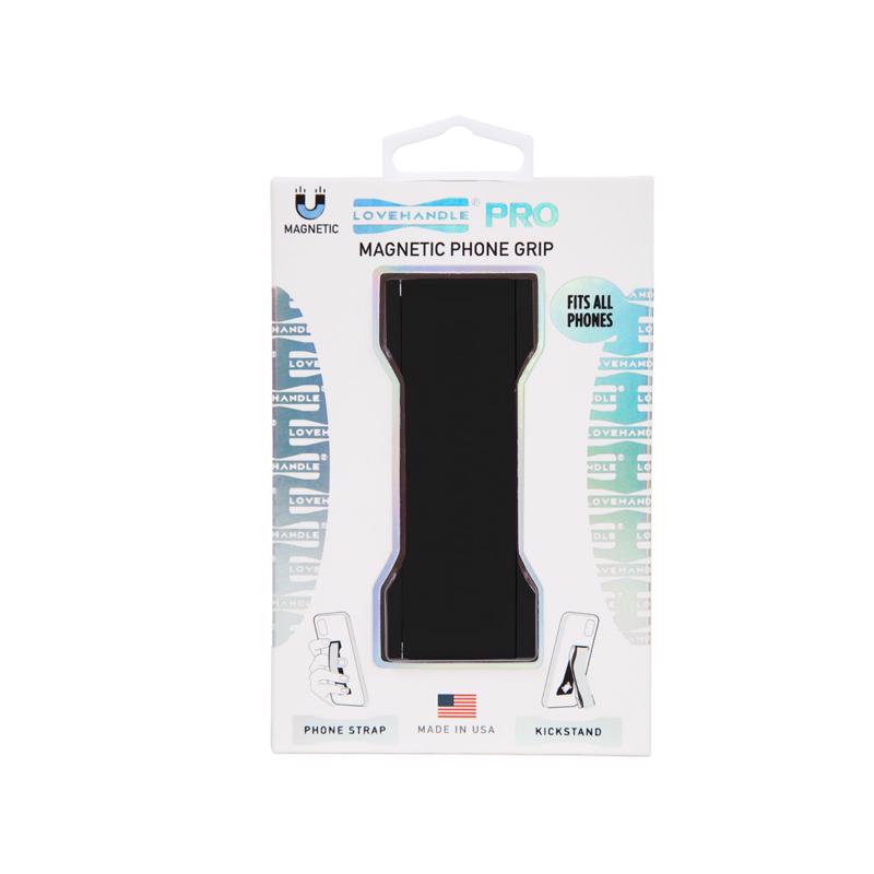 Picture of Lovehandle 9091526 Black Solid Phone Grip for All Mobile Devices - Pack of 4