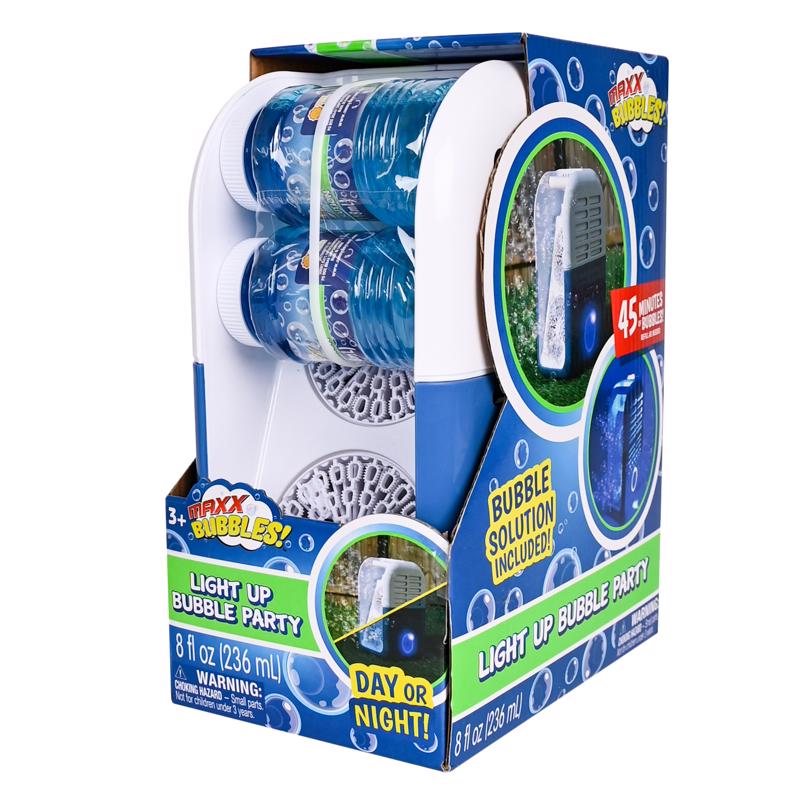 Picture of Maxx Bubbles 9109921 Ages Light Up Bubble Party Toys&#44; Blue & White