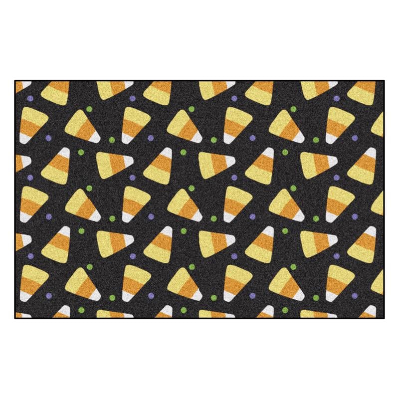 6084849 30 x 20 in. Candy Corn Rectangle Nylon Door Mat, Multi Color - Pack of 6