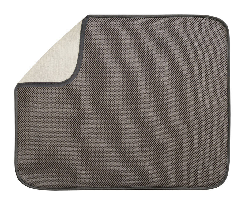 Picture of iDesign 6218721 0.5 x 16 x 18 in. Microfiber Drying Mat&#44; Mocha