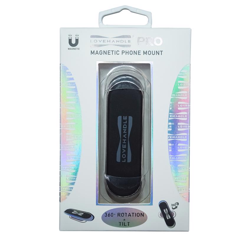 Picture of Lovehandle 3014034 Black & Silver Magnetic Cell Phone Car Mount for All Mobile Devices - Pack of 4