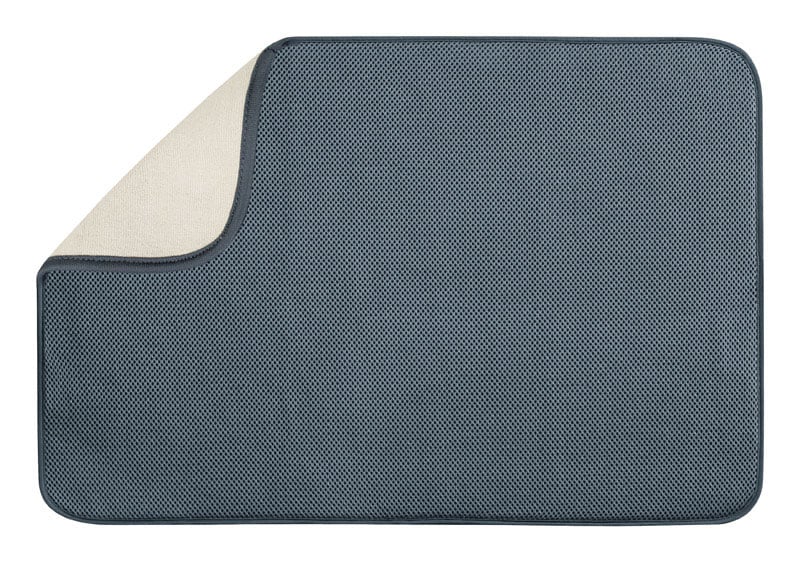 Picture of iDesign 6218903 0.5 x 18 x 24 in. Microfiber Drying Mat&#44; Pewter