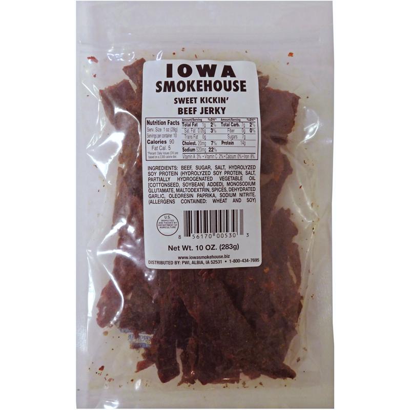 6020663 10 oz Sweet Kickin Beef Jerky Packet - Pack of 6