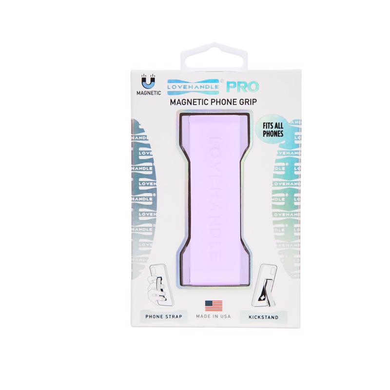 Picture of Lovehandle 3014039 Lavender Magnetic Cell Phone Grip for All Mobile Devices - Pack of 4