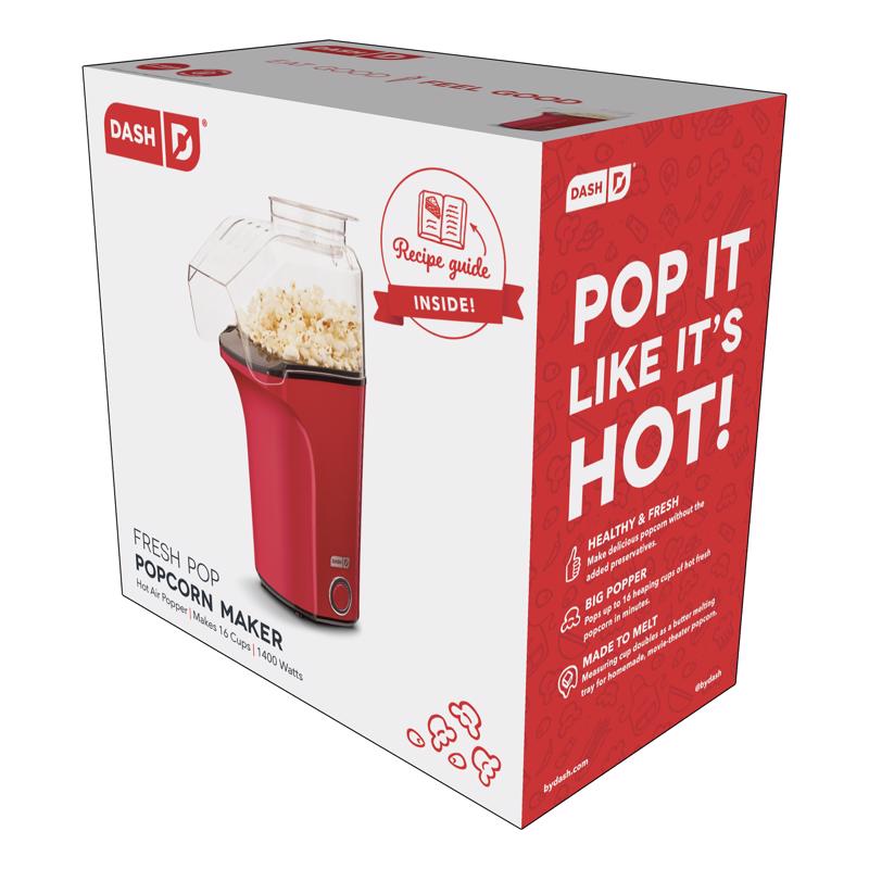 6087055 Red 16 Cups Air Popcorn Maker