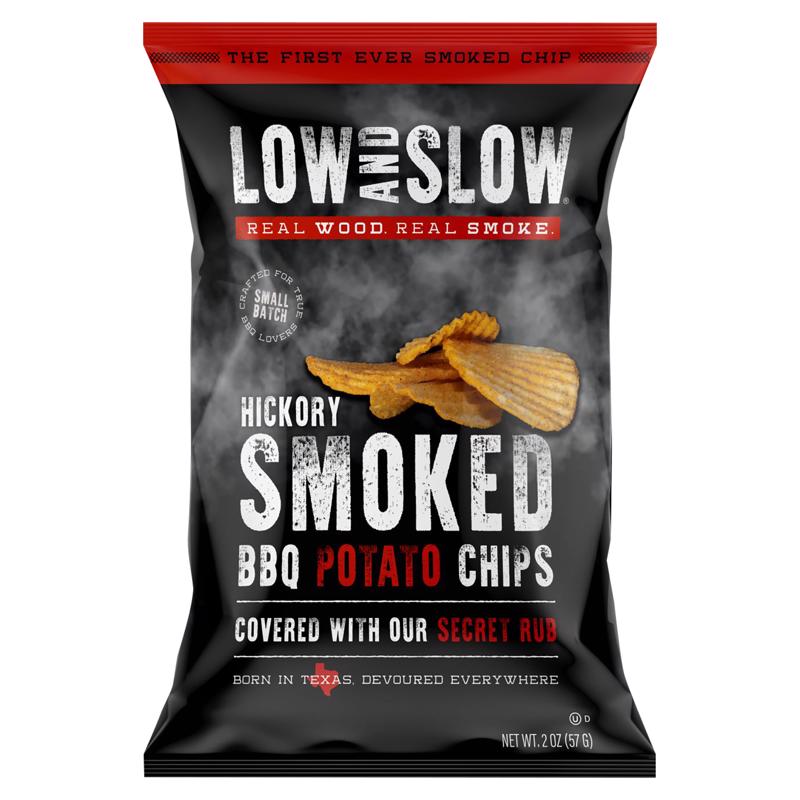 9108103 2 oz Bagged Hickory Smoked BBQ Potato Chips - Pack of 12