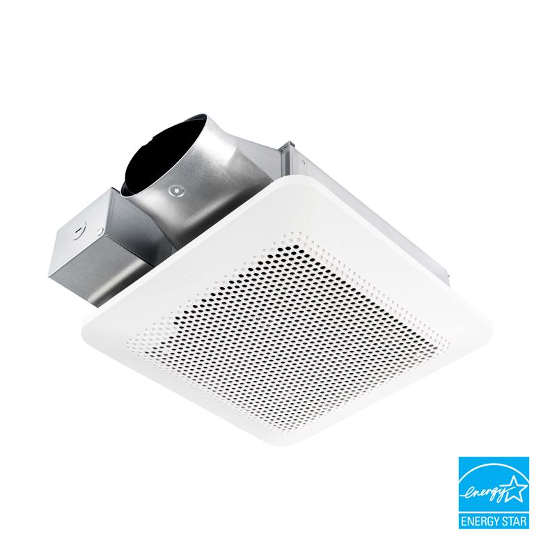Whisper Thin 80/100 CFM 0.5/0.9 Sones 120V Auto Bath Exhaust Fan