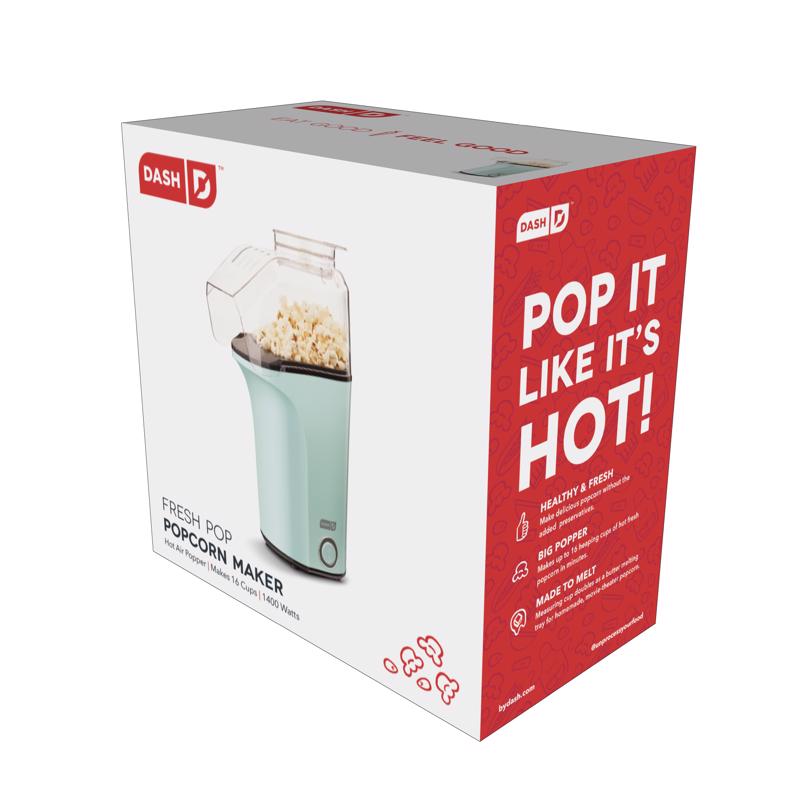 Picture of Dash 6087054 16 Cups Air Popcorn Maker, Aqua
