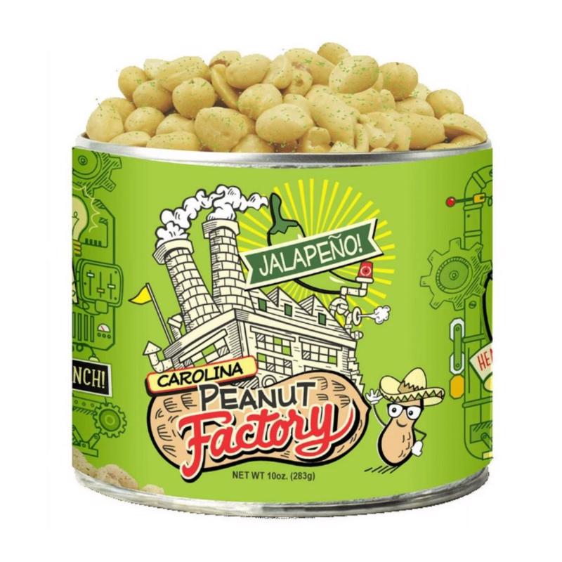 9108410 10 oz Carolina Factory Jalapeno Peanuts - Pack of 6