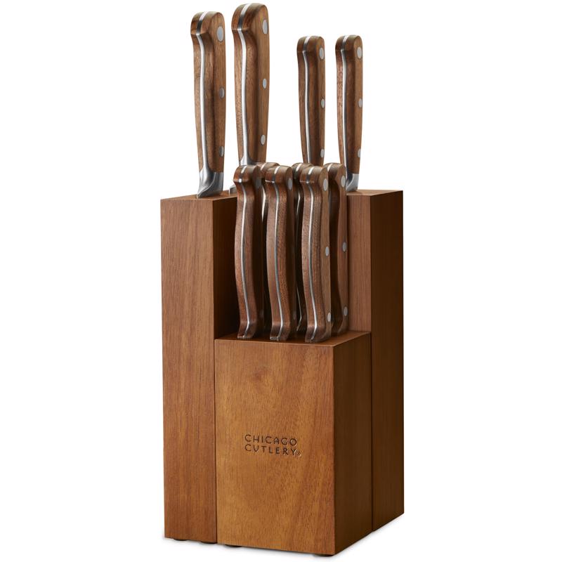 Picture of Chicago Cutlery 6087047 Stainless Steel Block Knife Set - 12 Piece