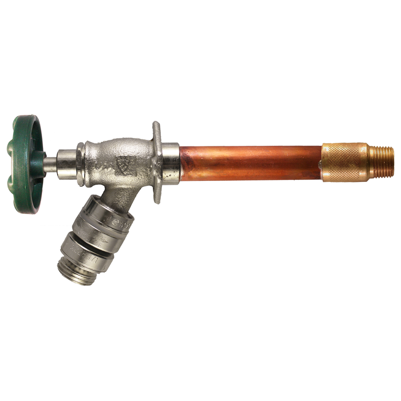 4004074 0.5 in. Sweat x 0.5 in. MIP Anti-Siphon Brass Hydrant - 8 in.