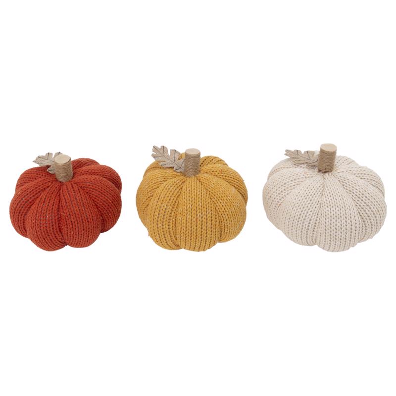 Gerson 9106720 7 in. Harvest Pumpkins Fall Decor - Pack of 12