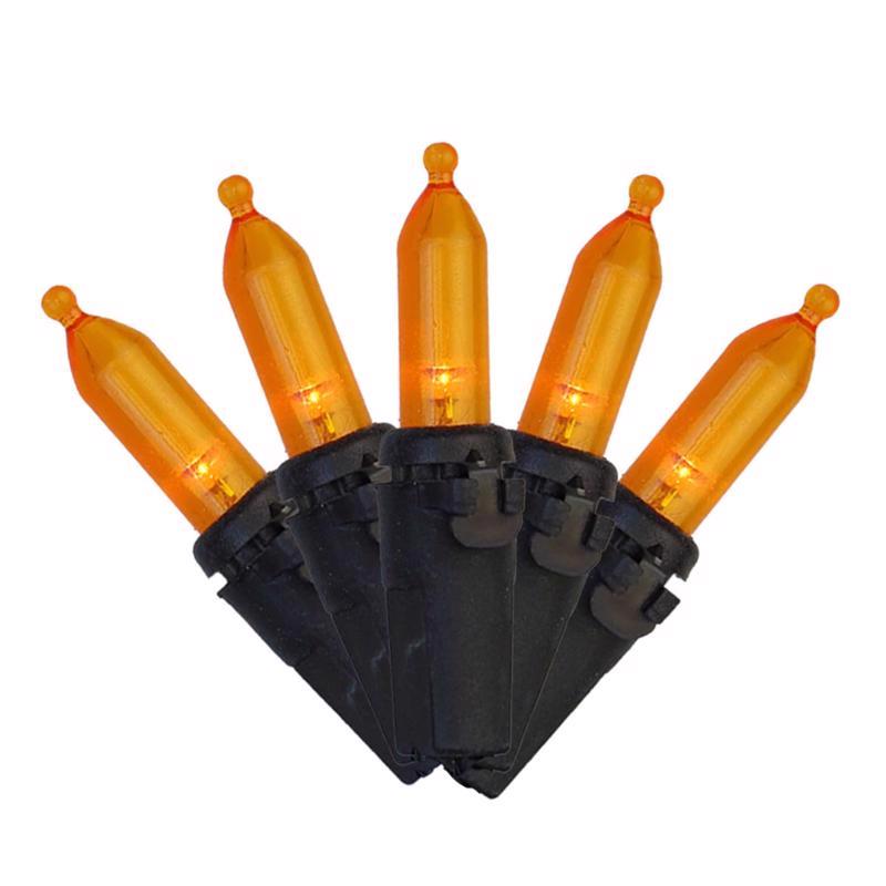 9107083 Orange LED String Lights - 100 Count